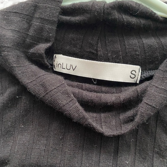 Black mock neck bodysuit - Picture 2 of 2